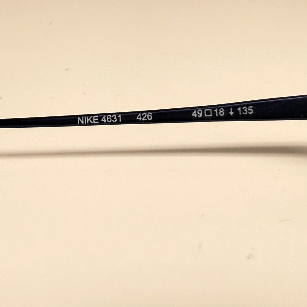 Nike 4631 426 Navy Blue Rectangular Flexon Eyeglasses Frames 49-18-135